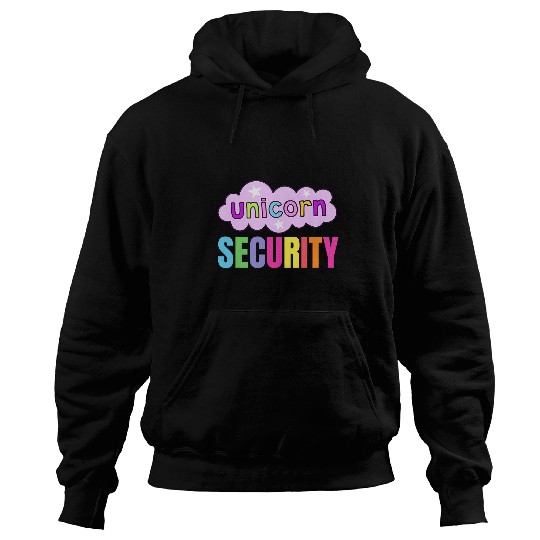 Unicorns Security Halloween Dad Mom Daughter Party Costume Hoodies