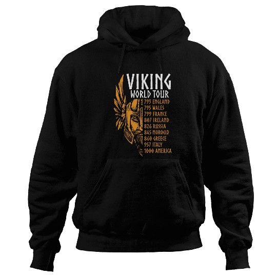 Vikings s Viking World Tour Valknut Norse Mythology Hoodies