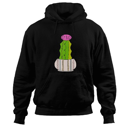Cute Hybrid Cactus In A CableKnit Patterned Pot Hoodies
