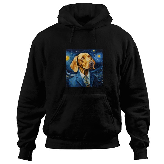 Coonhound Starry Night For Dog Mom Dog Dad Hoodies