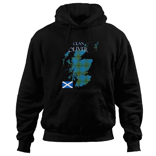 Oliver Hunting Scottish Clan Tartan Scotland Hoodies