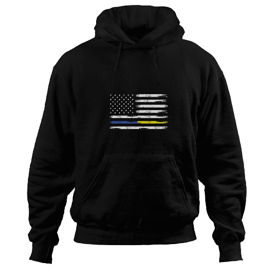 vintages US Flag Patriotic Police Emergency 911 Dispatcher Hoodies