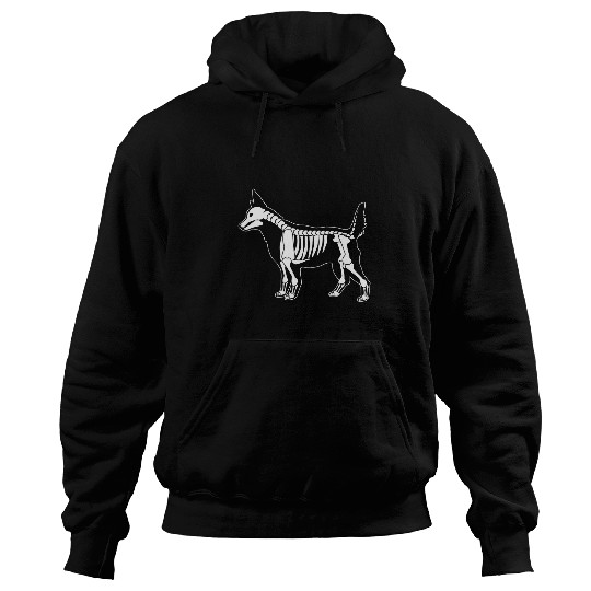 Australian Cattle Dog Red Blue Heeler Skeletons Halloween Hoodies