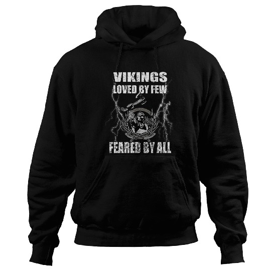 Vikings Loved By Few Feared By All Norse Gods Loki Viking Hoodies