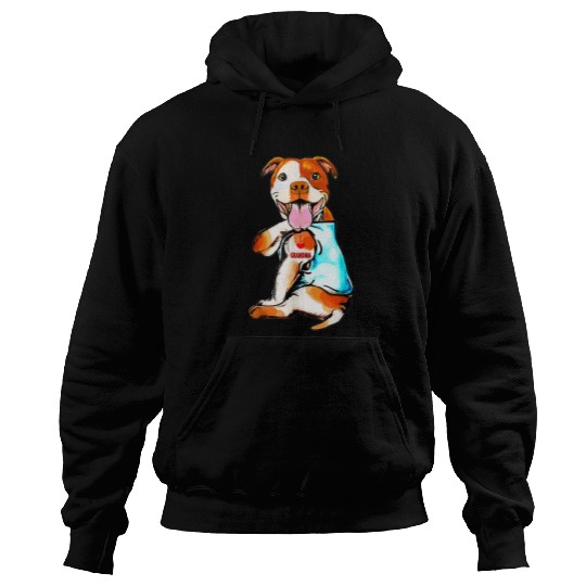 women dog tattoo love grandma Hoodies