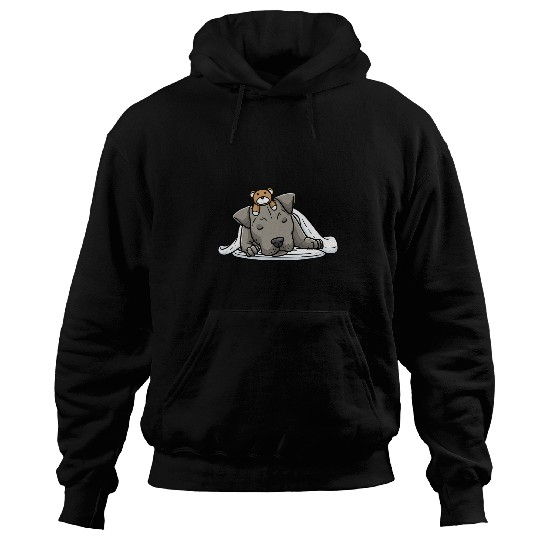 Dog Staffordshire Bull Terrier Dog Staffy With Stuffed Animal Hoodies