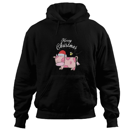 Cow Lover Strawberry Cow Christmas Mooey Christmas Cow Lover Hoodies