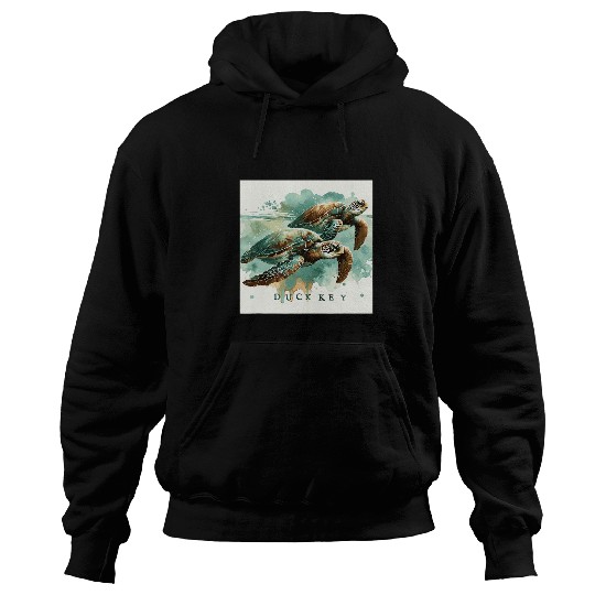 Duck Pet Key Sea Turtles Reef tropical Florida Keys Oceanic Hoodies