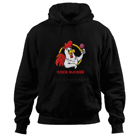 Chicken Lover Funny Adult Humor Rooster Cock Lollipop Sucker Hoodies