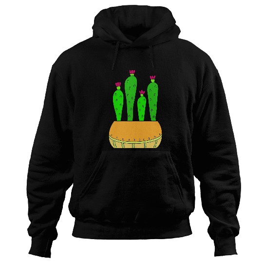 Delicate Melon Pot Cacti Hoodies