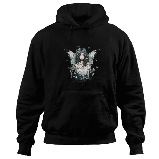 Fairy Grunge Fairycore Aesthetic Cottagecore Goth Butterfly 22 Hoodies
