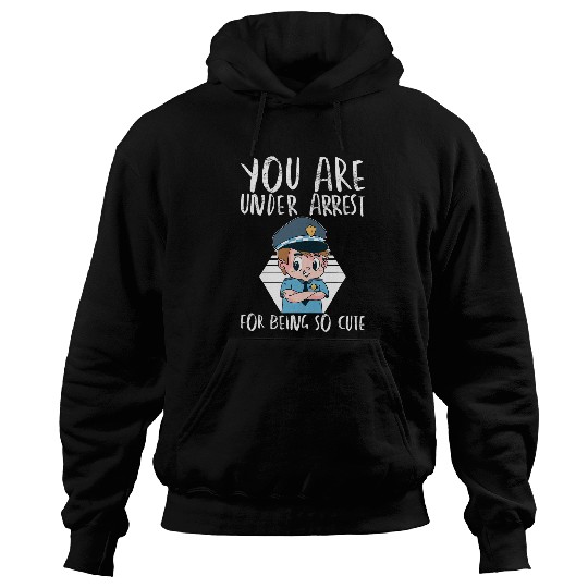 You Are Under Arrest Funny Romantic Couple Valentines Gift Hoodies