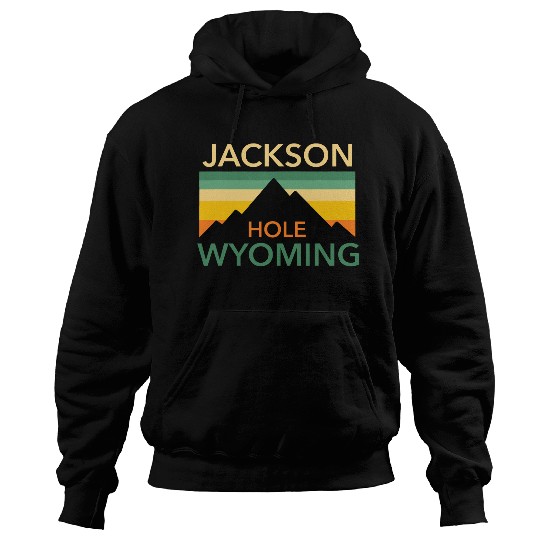 Retro Jackson Hole Wyoming vintages Hiking Mountains Pride Hoodies