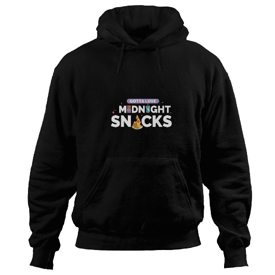 Owl Pet Gotta Love Midnight Snack Funny Night Owl Foodie Hoodies