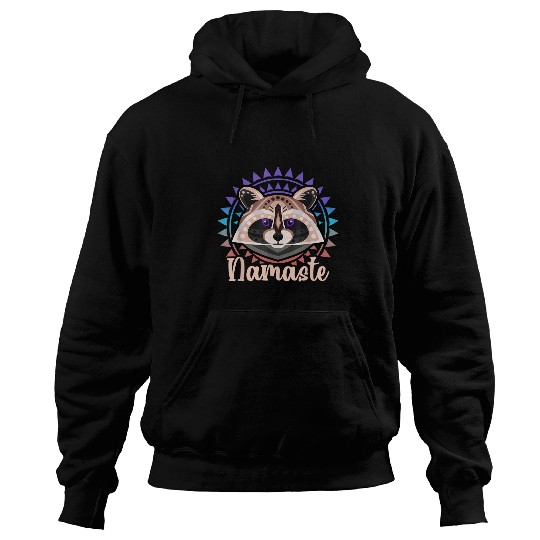Raccoon Pet Namaste Indie Yoga Women Hoodies