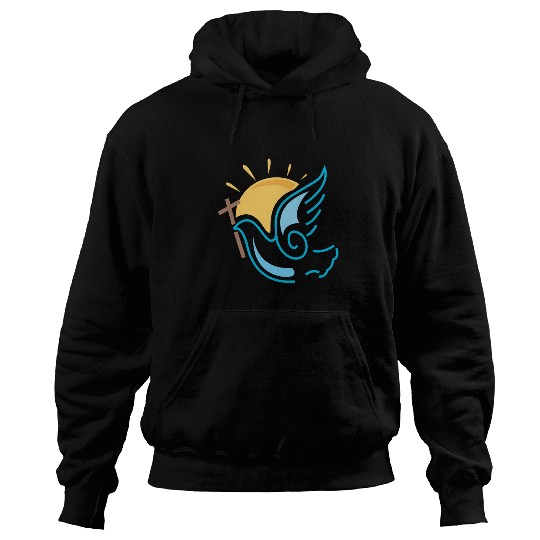 Pentecost Doves Tongues of Fires Flame Acts Holy Spirit Gifts Hoodies