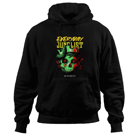 Skeletons Skulls Drum N Bass Music Liquid Skull Jungle EDM DnB Skull Hoodies