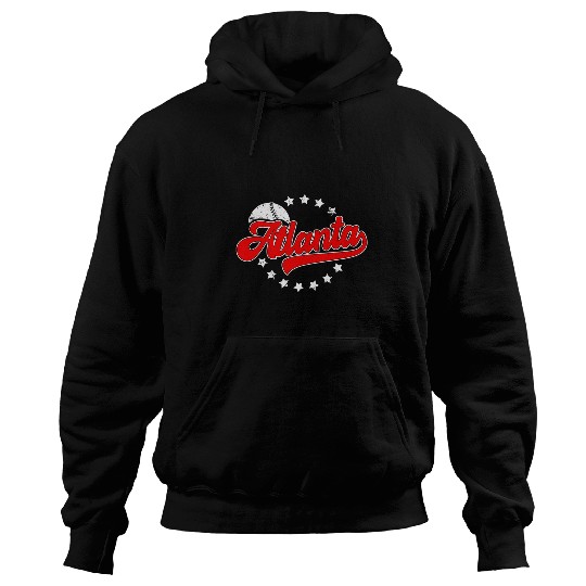 Atlanta vintages Funny Baseball Lover Player and Fans Hoodies