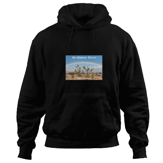 Rainbow in Joshua Tree National Park Hoodies