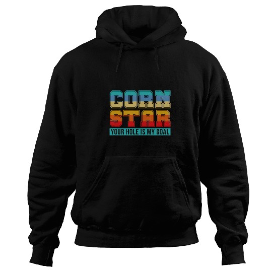 Lacrosse Gift Corn Star Dein Hoch ist mein Ziel Cornhole Player Retro Hoodies