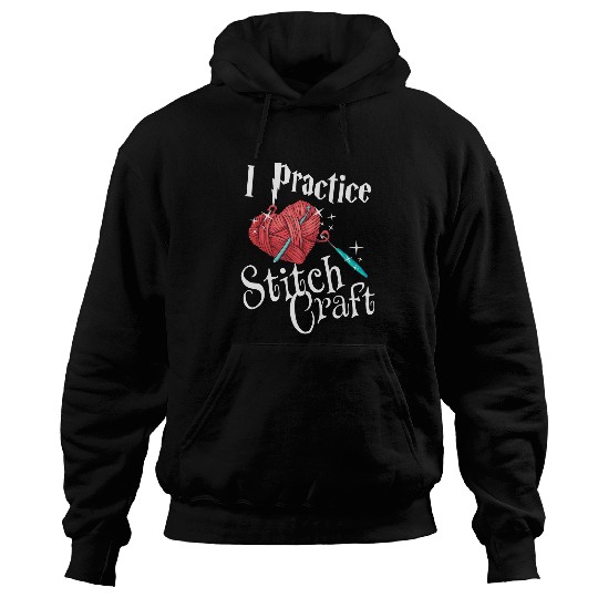 Knitting Yarn I Practice Stitch Craft Yarn Lovers Hoodies