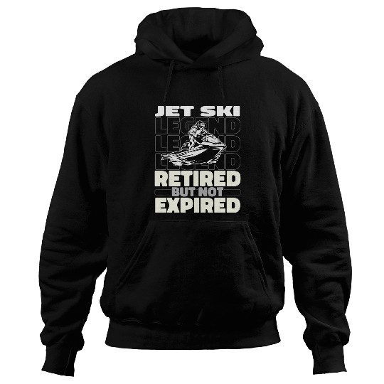 Skiing Ski Jet Ski Retired Skier Skiing Jet Ski Hoodies