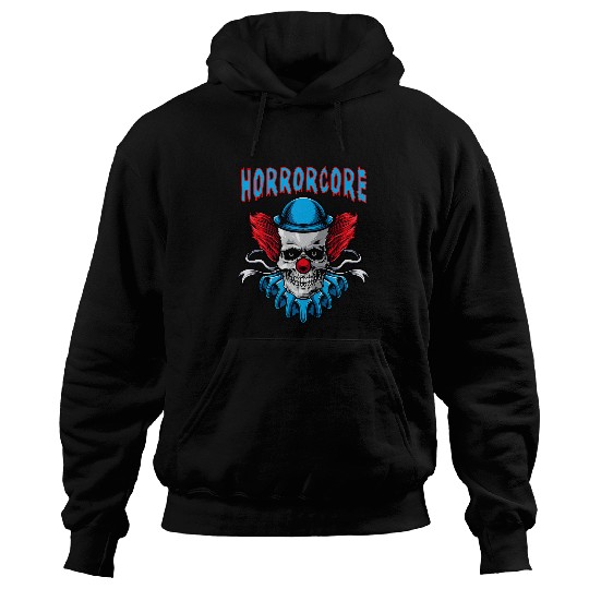 Skeletons Skulls Scary Insane Horror Horrorcore Clown Skull Hoodies