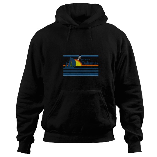 Surf Life The Bahamas Beach Retro 70s 80s 90s Sailing Boat Sunset Surf Hoodies
