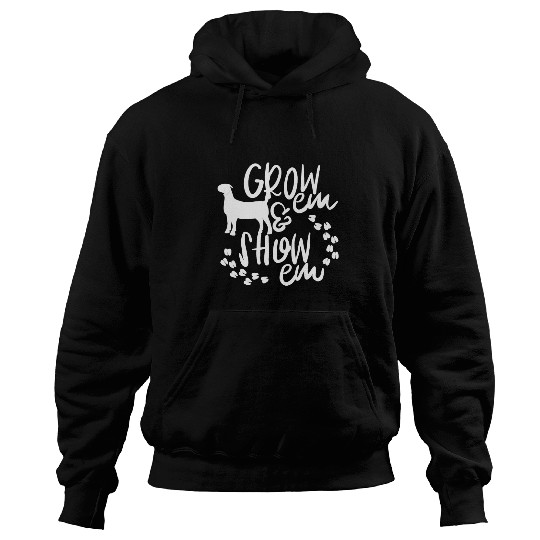 Goats Lover Livestock Show Grow em Goats Youth Show Exhibitors Gift Hoodies