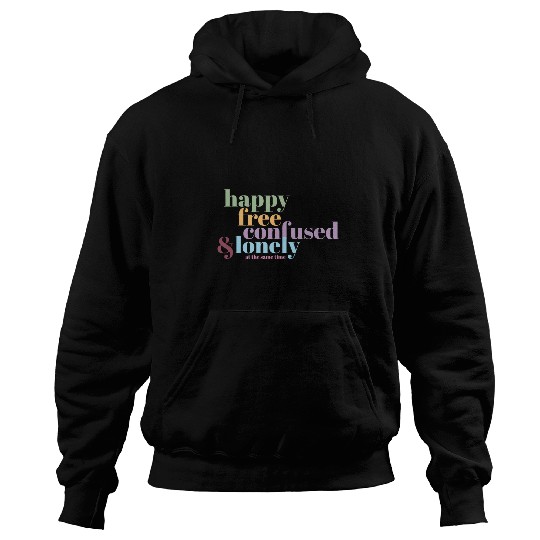 Happy frees Confused Lonely Music Hoodies