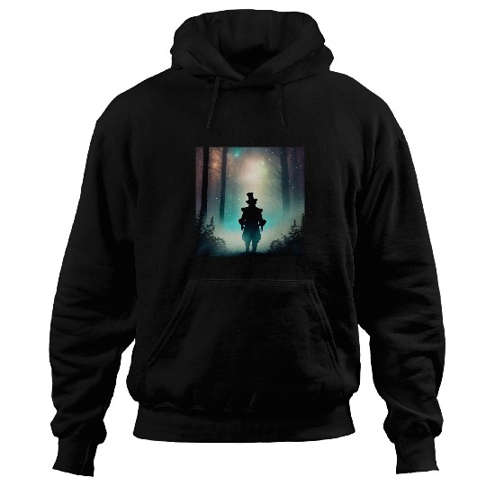 Fantasy Creepy Clown Shadow Horror Cryptid Halloween Graphic Hoodies