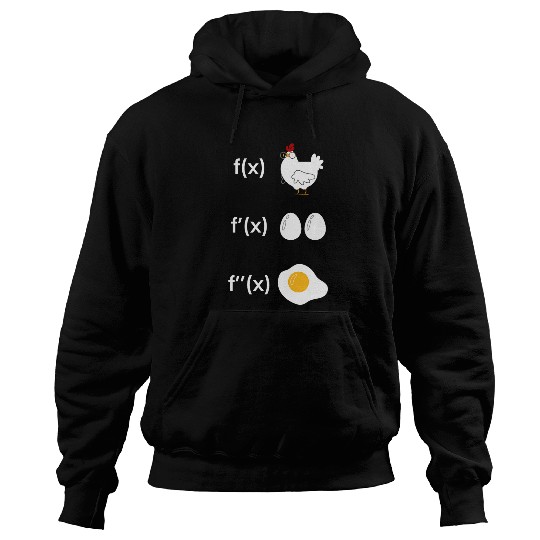 Derivative Function Math Teacher Fried Egg Derivative Chicken Hoodies