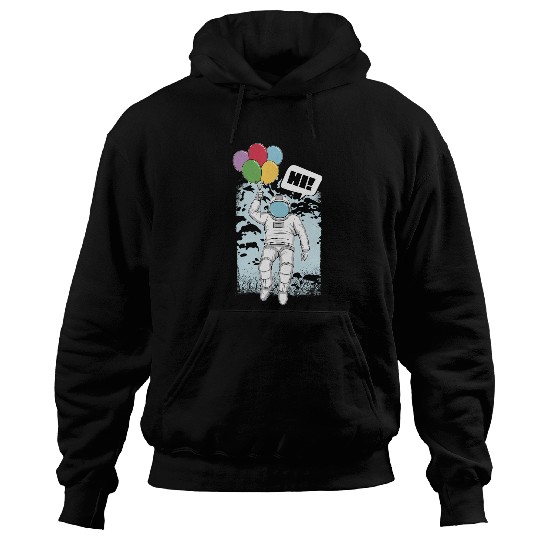 Astronaut Balloon Planetary Science Hoodies
