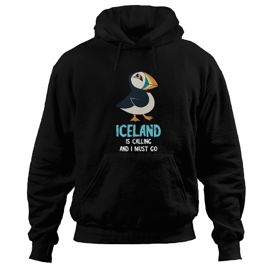Seabird Lover Puffin Iceland Is Calling Puffin Bird Lover Hoodies