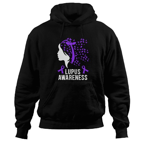 Lupus Awareness Butterfly Wear Purple SLE Autoimmune Disease 3 Hoodies