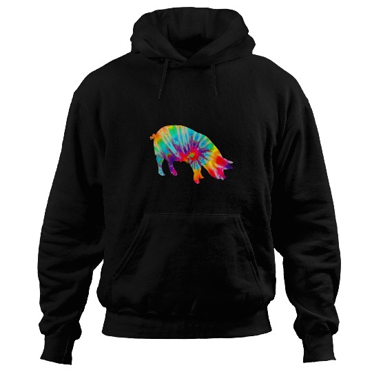 Pig Tie Dye vintages Farm Animal Farmer Hoodies