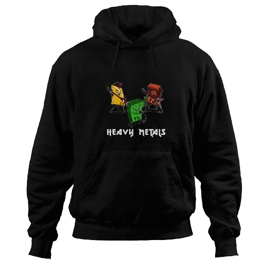 Funny Chemistry Heavy Metals Periodic Table Of The Elements Hoodies