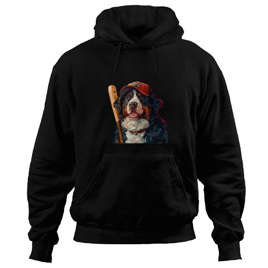 Bernese Mountain Dog Baseball Cap Sports Team Animal Hoodies
