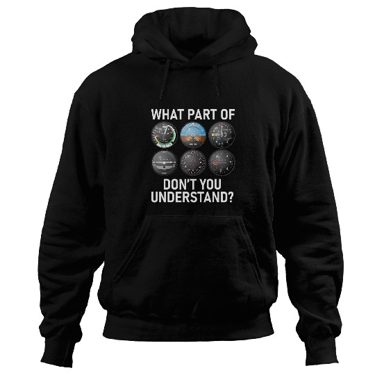 FUNNY PILOT AVIATION FLIGHT INSTRUMENT PANEL Hoodies
