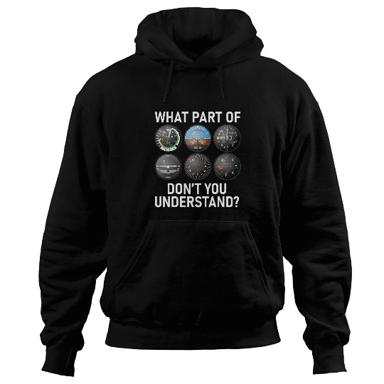 FUNNY PILOT AVIATION FLIGHT INSTRUMENT PANEL Hoodies