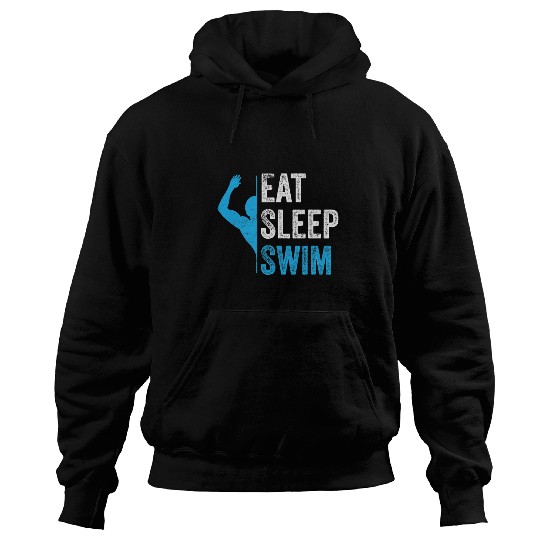 Swimming Pool Eat. Sleep. Swim. Summer Swimming Hoodies