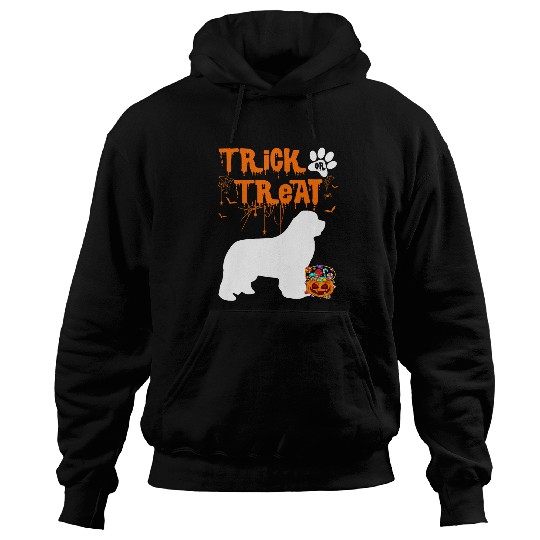 Cute Newfoundland Trick Or Treat Halloween Dog Lover Hoodies