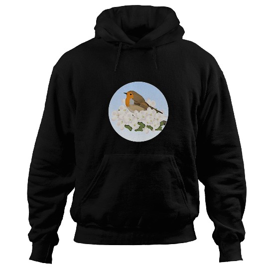Robin Bird Birdlover Birdwatcher Biologist Ornithologist Hoodies