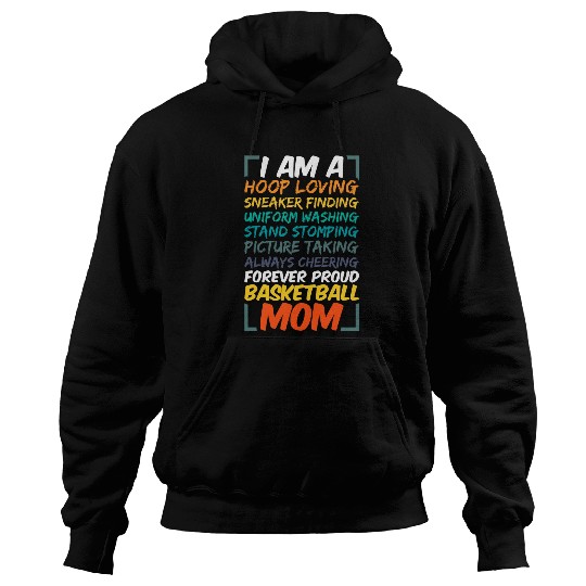 Basketball Mom Coachs Wife Funny Proud Team Player Mother Hoodies