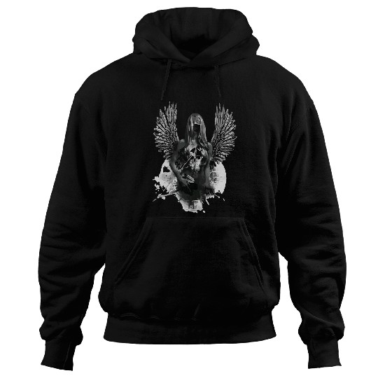 Flowers Skull Floral Sugar Dark Art Grunge Aesthetic horror 19 Hoodies
