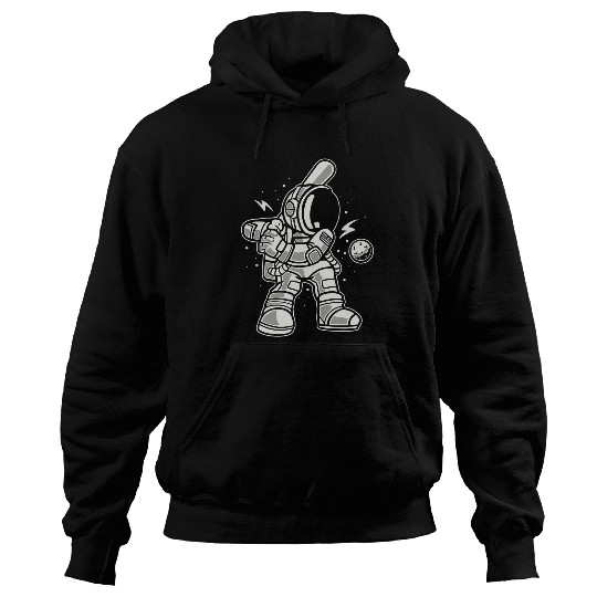 Baseball Gift for Coachs Basball Mom Dad Astronaut Player Hoodies