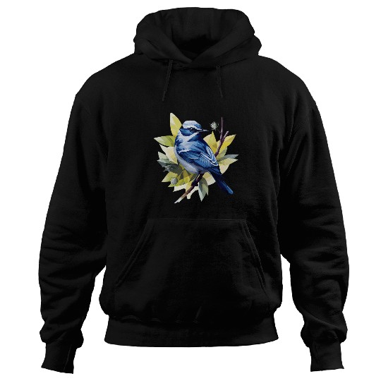 Blue headed Vireo Geometric Patten ArtCute Bird Lover 21 Hoodies