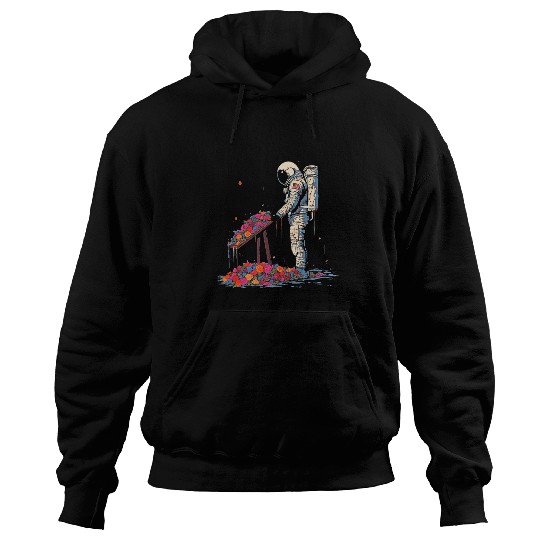 Astronaut Funeral Cool Surreal SciFi EDM Space Art 1 Hoodies