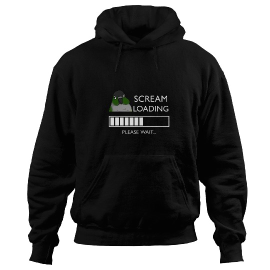 Scream Loading Conure Please Wait Funny Parrot Quote Hoodies