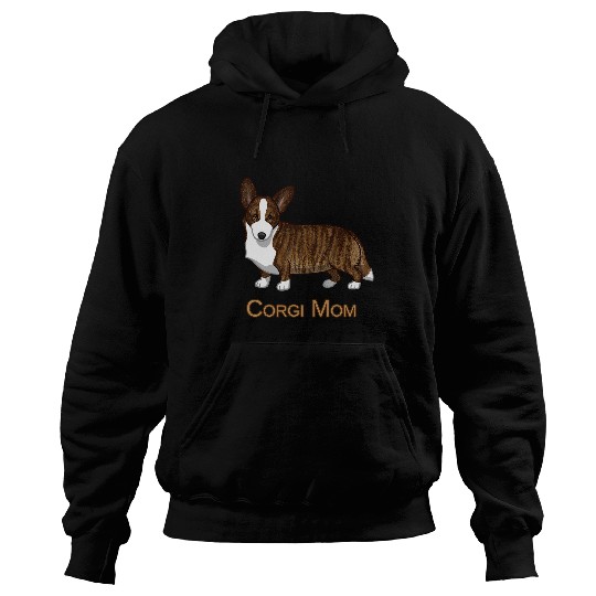 Black Tan Brindle Cardigan Welsh Corgi Mom Dog Lover Gift Hoodies